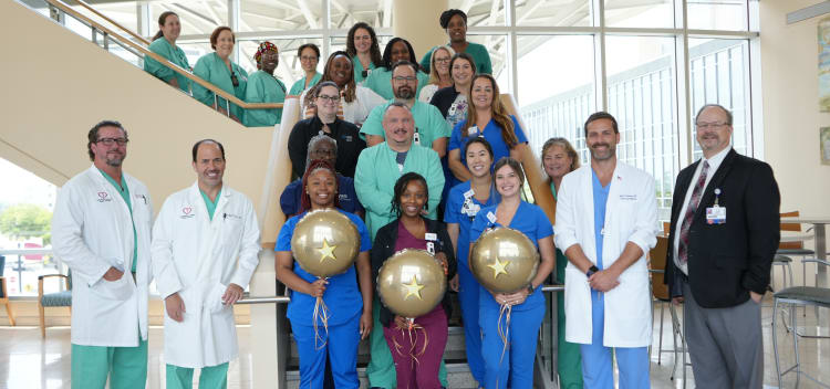Baptist Medical Center Jacksonville received its first three-star rating from The Society of Thoracic Surgeons (STS) for excellent patient care and outcomes in isolated coronary artery bypass grafting (CABG) procedures.